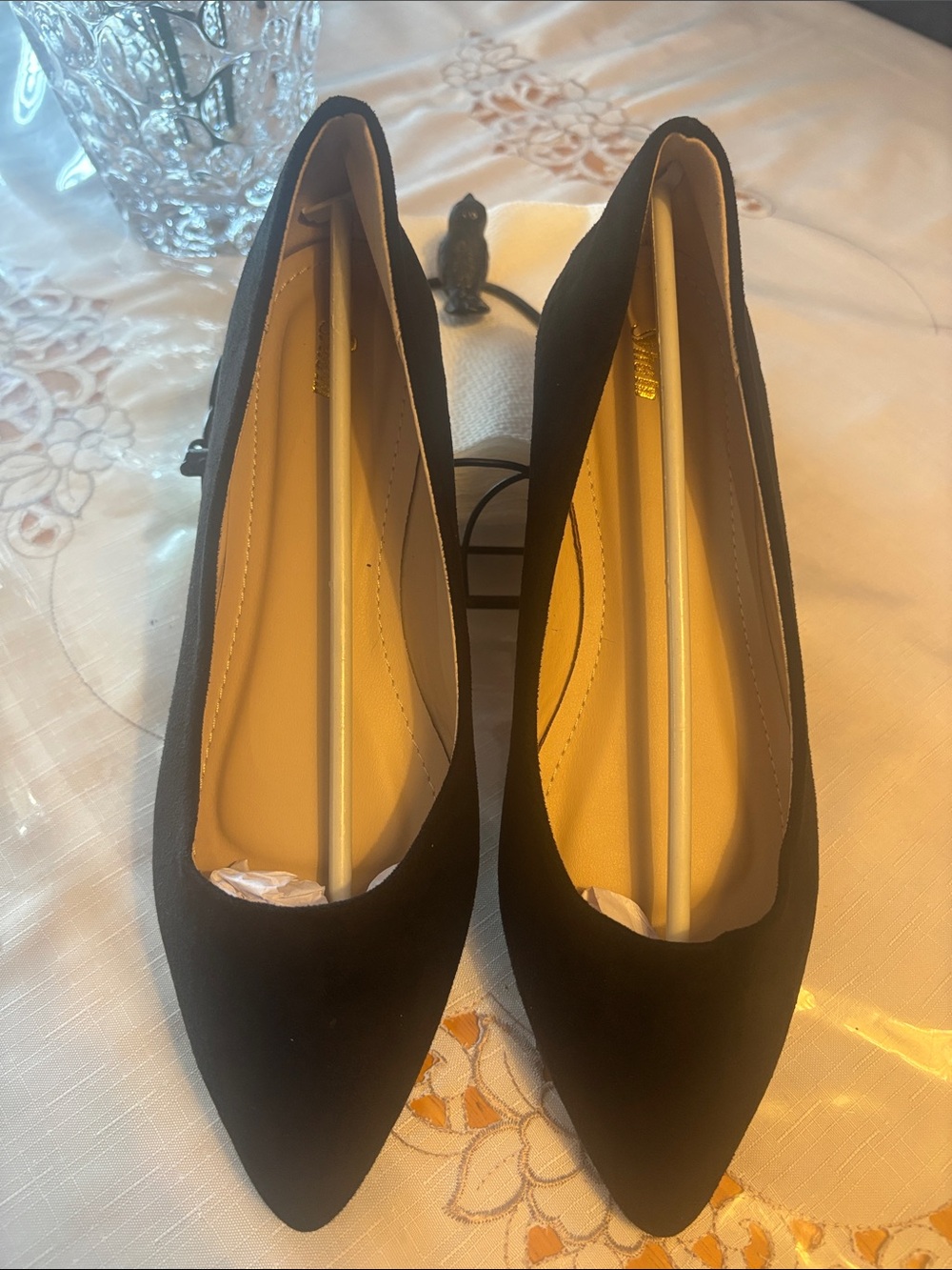 SHEIN Black Pointed Toe flats